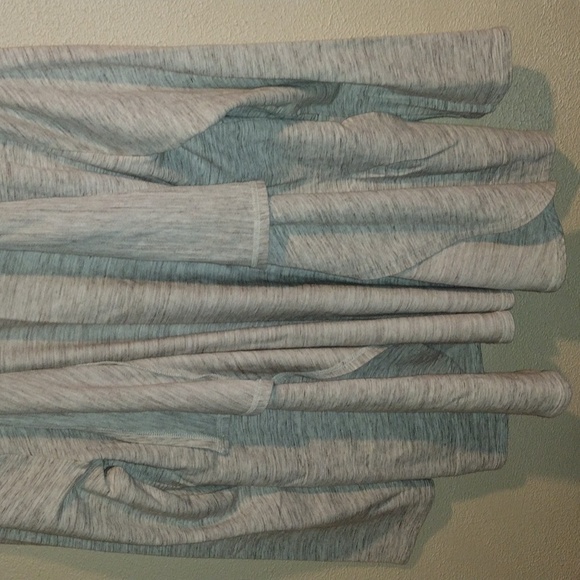 J. JILL Pure Jill Cross Over Wrap Cardigan Light Gray Pima Cotton Blend M - Picture 4 of 7